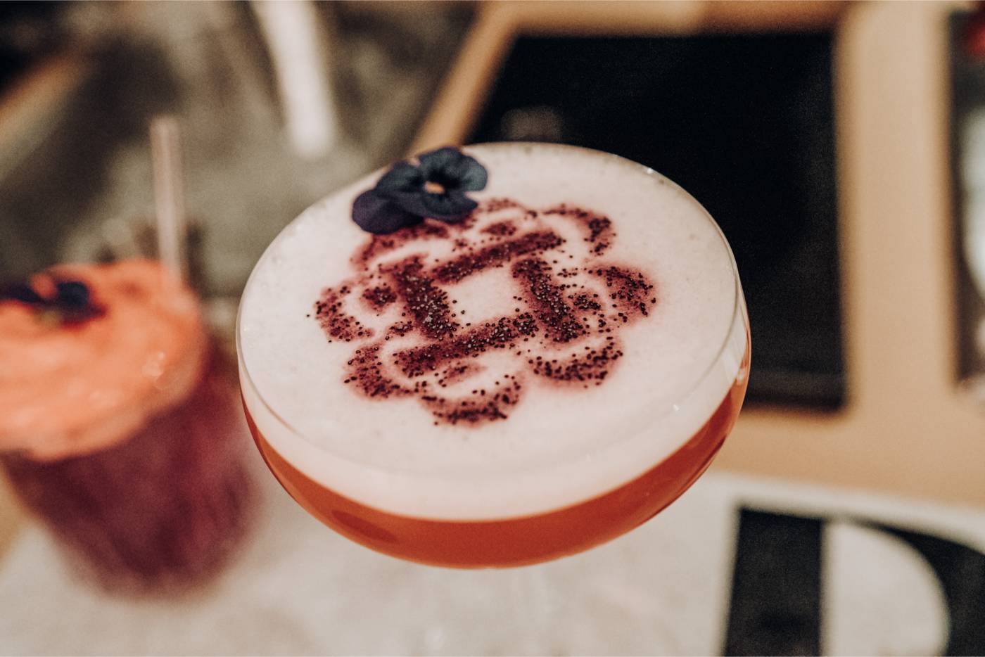 3d branding schablone für einen signatuer kunden cocktail